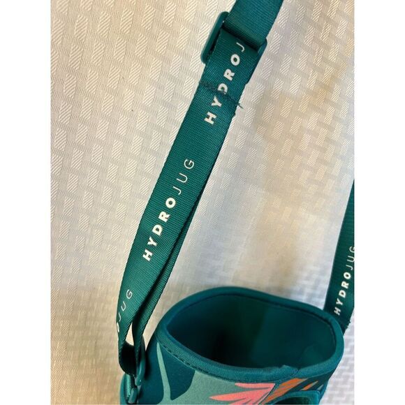 Hydro Jug crossbody strap teal flowers - Picture 3 of 7